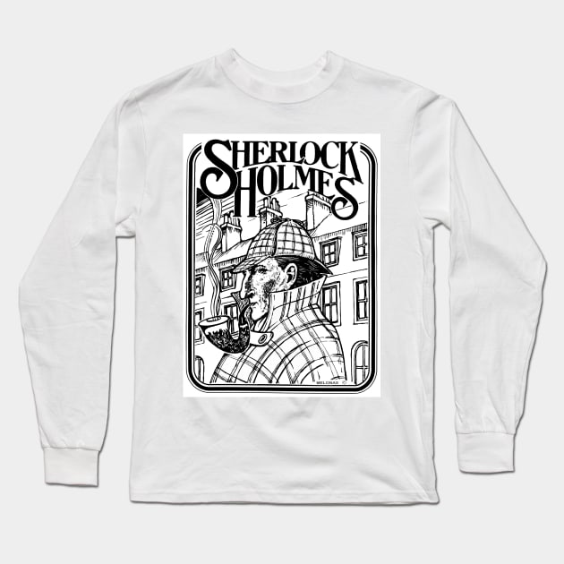 The Consulting Detective by Peter Melonas Long Sleeve T-Shirt by fancifullart